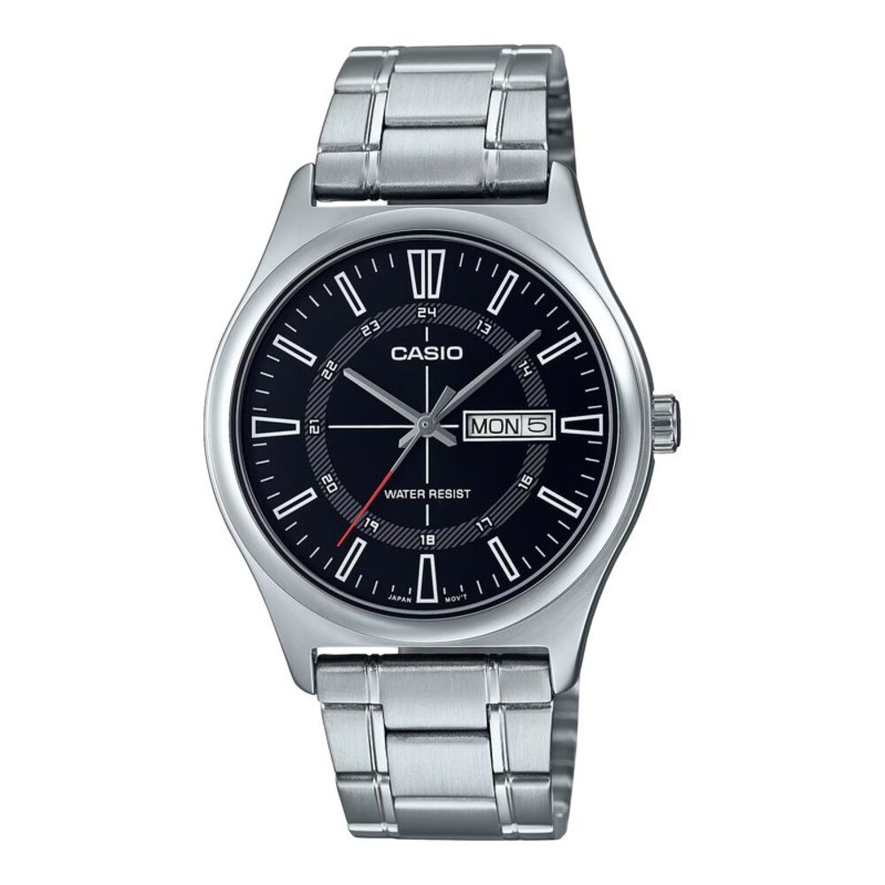 Casio Men’s Day Date Analog Watch with Black Dial - MTP-V006D-1CUDF